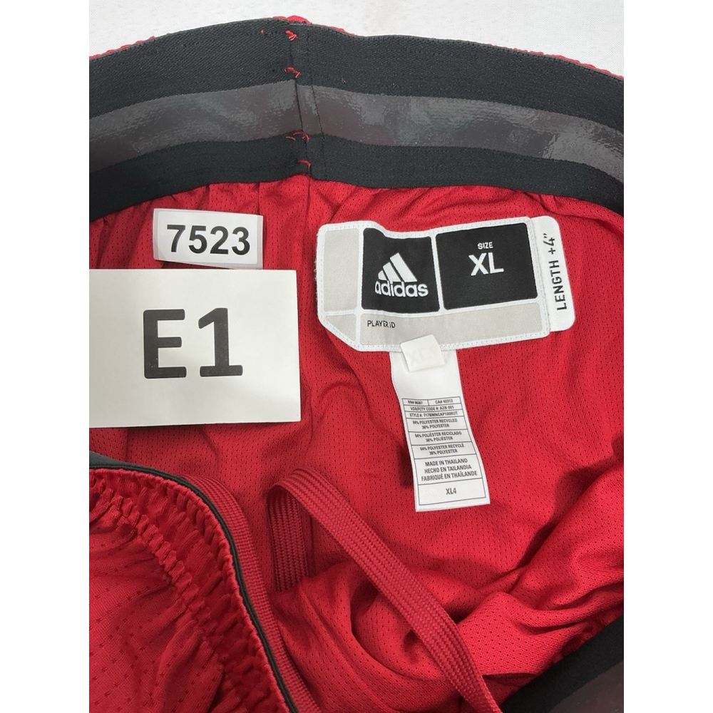 Mens Excellent Cond. Adidas Rutgers Red Pull On Basketball Shorts XL + 4 Inch - Picture 5 of 8